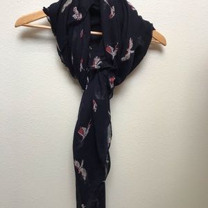 Navy bird scarf!